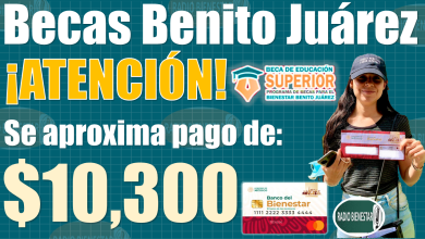 Becas Benito JuÃ¡rez|Se entrega pago de $10 mil 300 pesos, Â¿En quÃ© fecha lo recibes?
