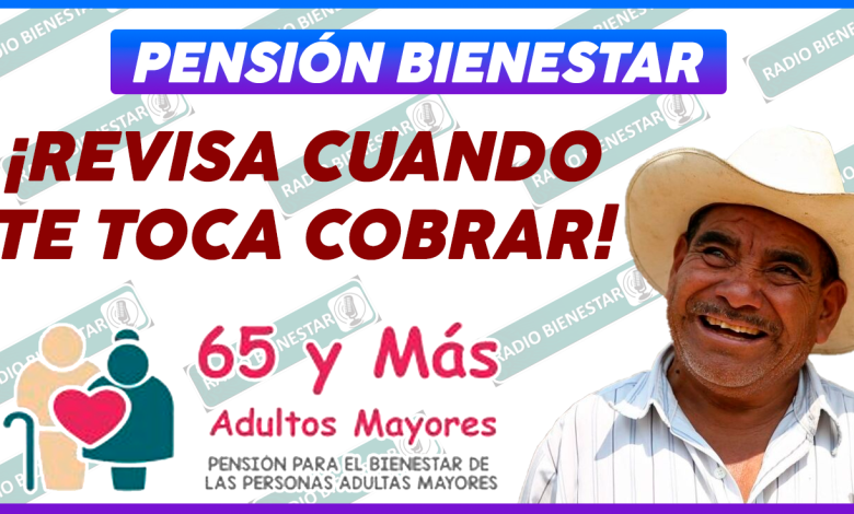 SE APROXIMAN LOS PAGOS DE LA PENSIÓN BIENESTAR