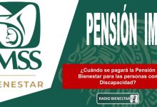 ¿Cuándo se pagará la Pensión Bienestar para las personas con Discapacidad?