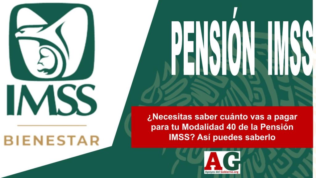 ¿Necesitas saber cuánto vas a pagar para tu Modalidad 40 de la Pensión IMSS? Así puedes saberlo