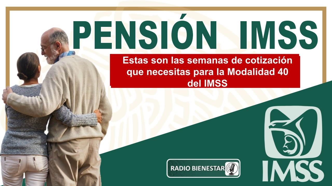 Estas son las semanas de cotización que necesitas para la Modalidad 40 del IMSS
