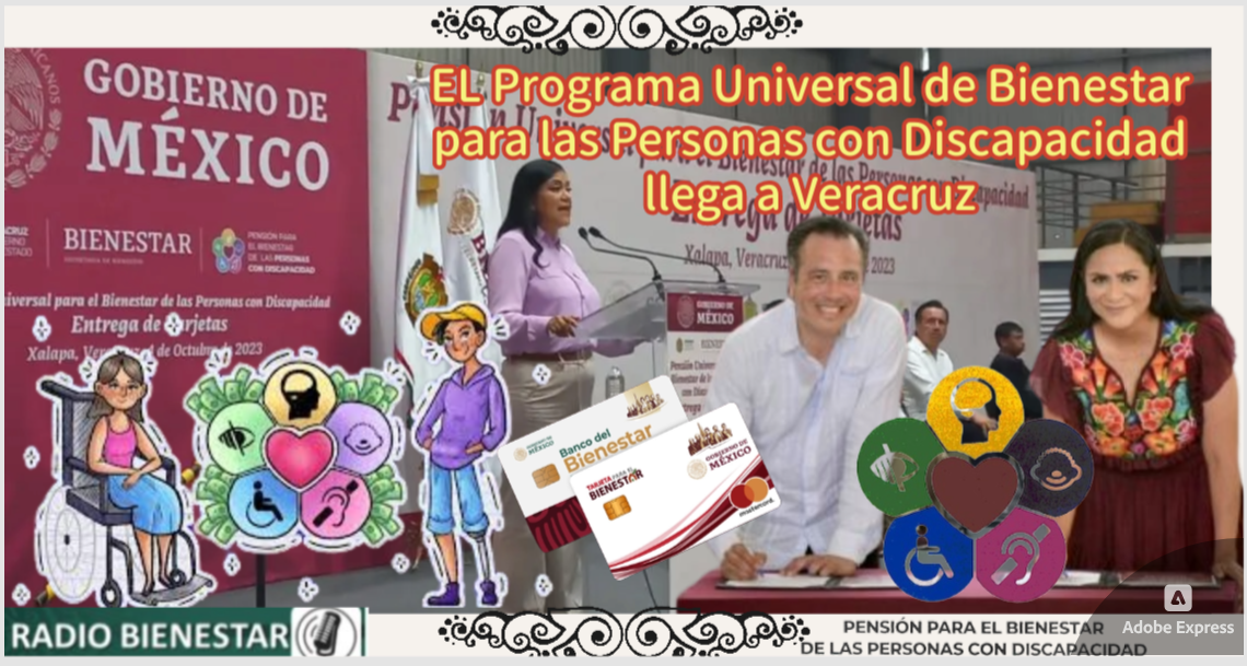 EL Programa Universal de Bienestar para las Personas con Discapacidad llega a Veracruz