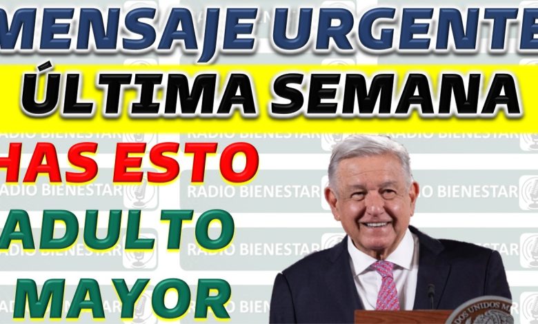 Última Oportunidad para el Registro de Pensión de Bienestar para Adultos Mayores: Datos Claves