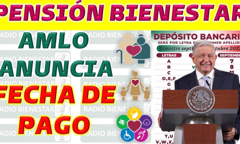 Presidente López Obrador anuncia fechas de pago de programas de bienestar