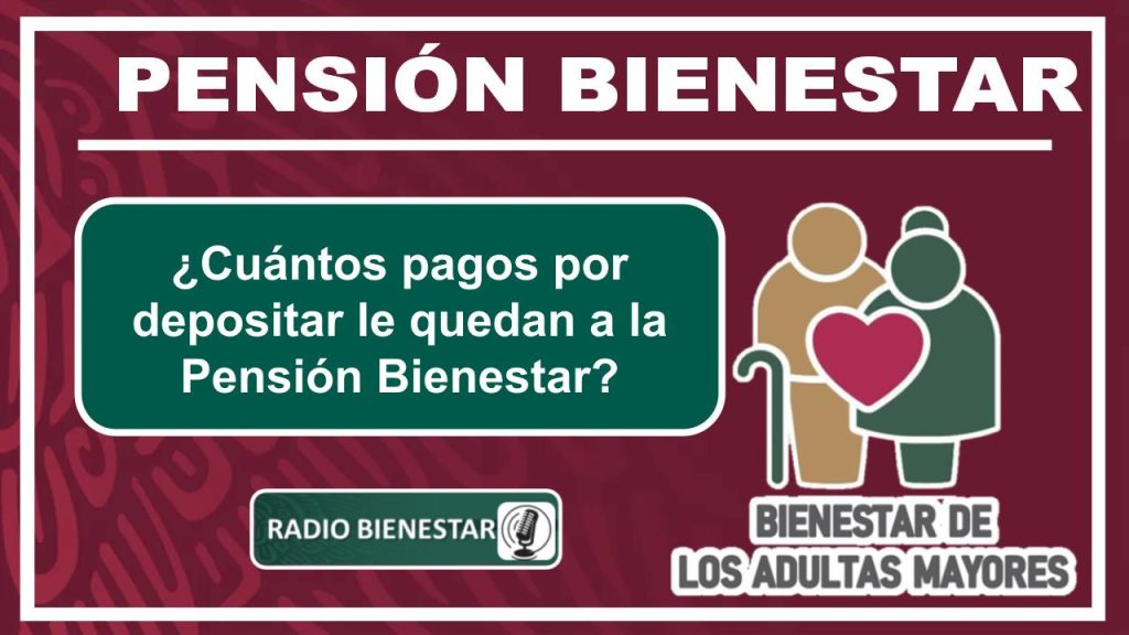 ¿Cuántos pagos por depositar le quedan a la Pensión Bienestar?