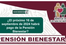 ¿El próximo 16 de septiembre de 2024 habrá pago de la Pensión Bienestar?