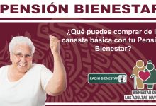 ¿Qué puedes comprar de la canasta básica con tu Pensión Bienestar?