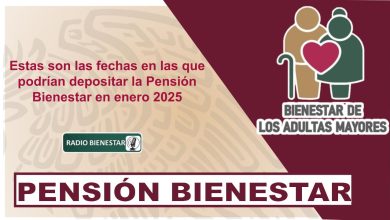 Estas son las fechas en las que podrían depositar la Pensión Bienestar en enero 2025