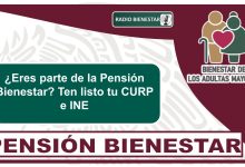 ¿Eres parte de la Pensión Bienestar? Ten listo tu CURP e INE