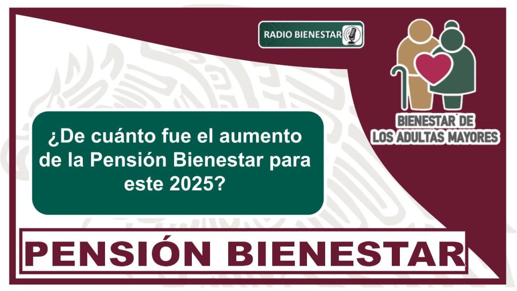 ¿De cuánto fue el aumento de la Pensión Bienestar para este 2025?