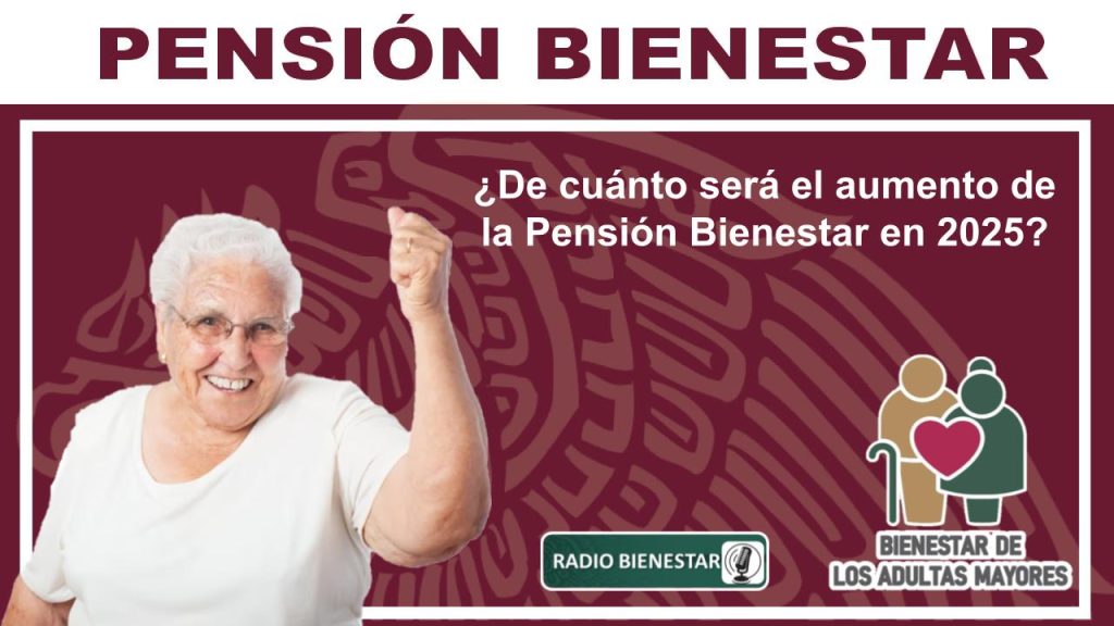 ¿De cuánto será el aumento de la Pensión Bienestar en 2025?