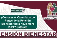 ¿Conoces el Calendario de Pagos de la Pensión Bienestar para noviembre 2024? Entérate