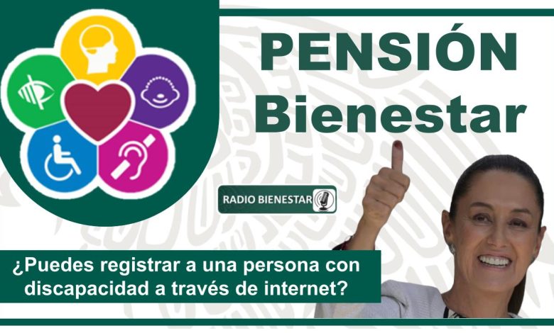 ¿Puedes registrar a una persona con discapacidad a través de internet?