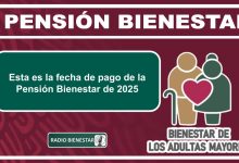 Esta es la fecha de pago de la Pensión Bienestar de 2025