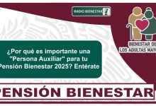 ¿Por qué es importante una "Persona Auxiliar" para tu Pensión Bienestar 2025? Entérate