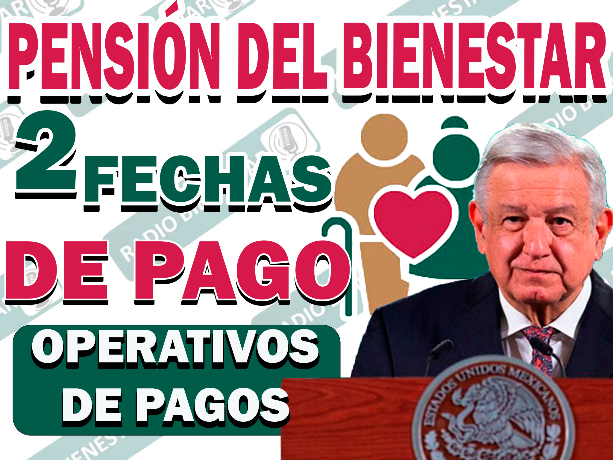 ¡PAGOS CONFIRMADOS! 2 FECHAS DE PAGO| PENSIÓN DEL BIENESTAR
