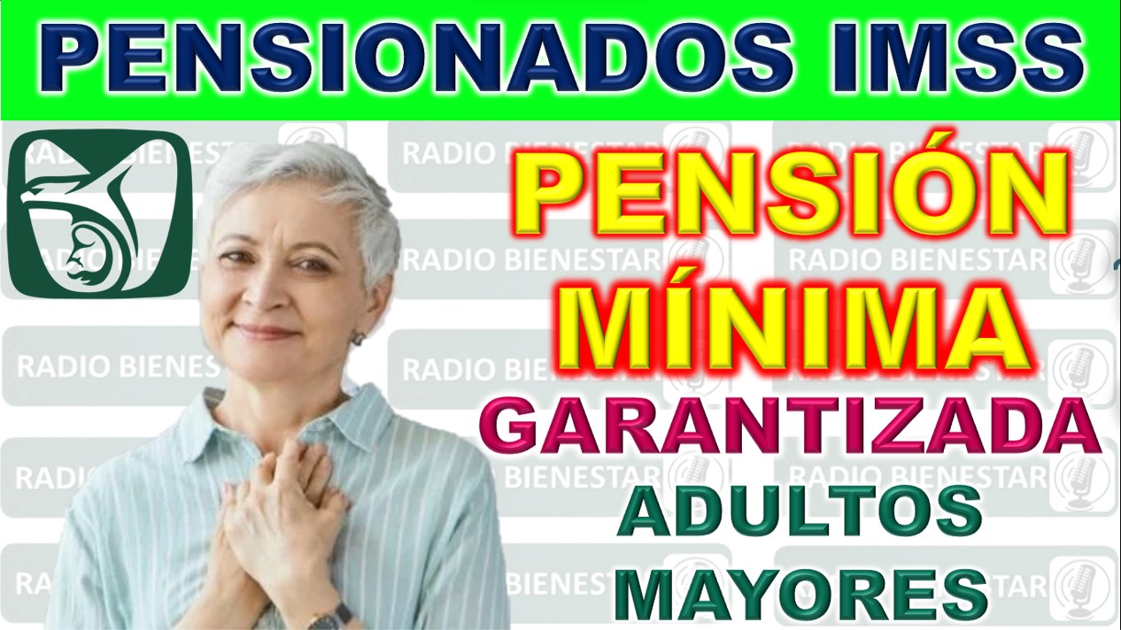 Pensionados del IMSS con la Pensión Mínima Garantizada