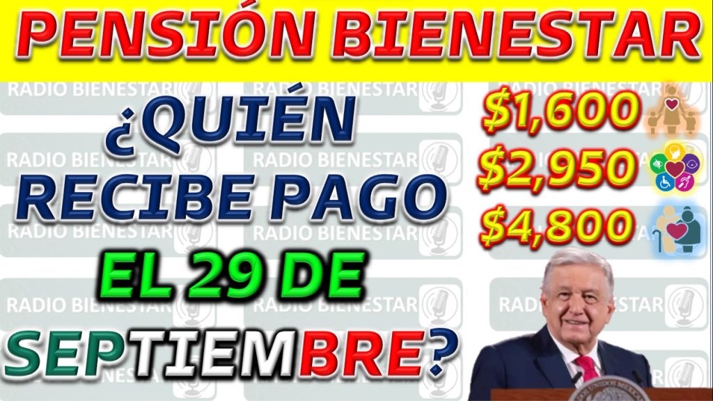 Pagos de Pensión del 29 de Septiembre