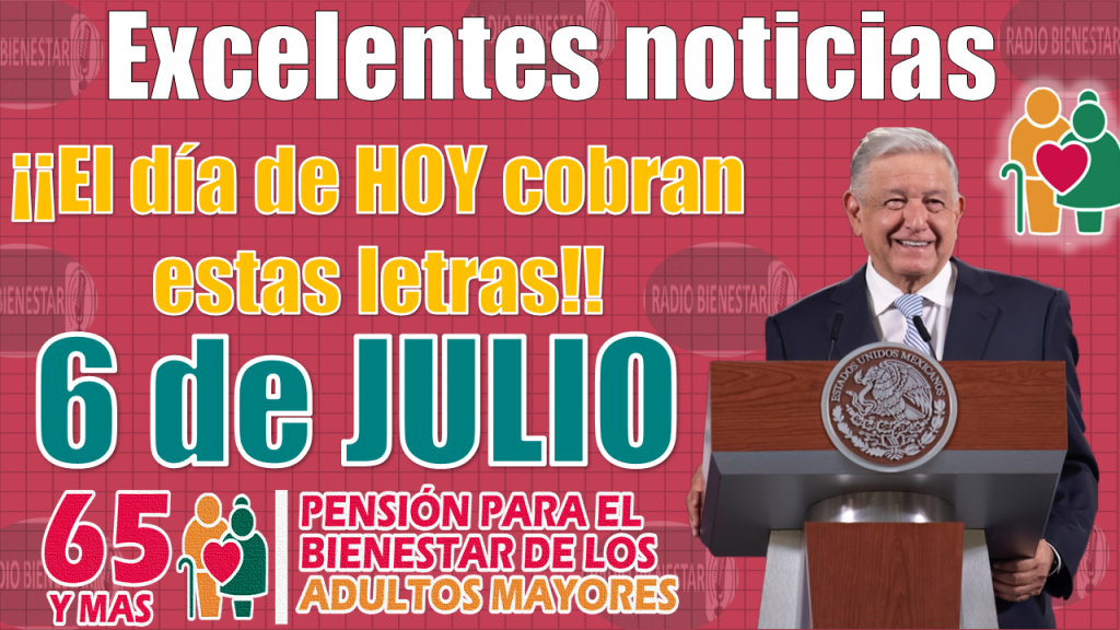 🥳😱 Excelentes noticias beneficiarios de la Pensión Bienestar, ¡¡EL DÍA DE HOY RECIBEN PAGO DE $4 MIL 800 PESOS ESTAS LETRAS!! 🚨🚨