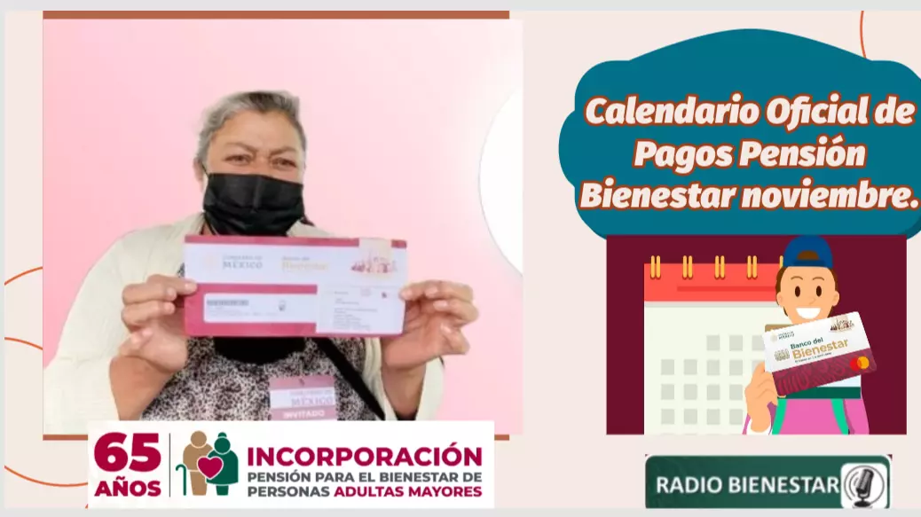 Calendario Oficial de Pagos Pensión Bienestar noviembre.v