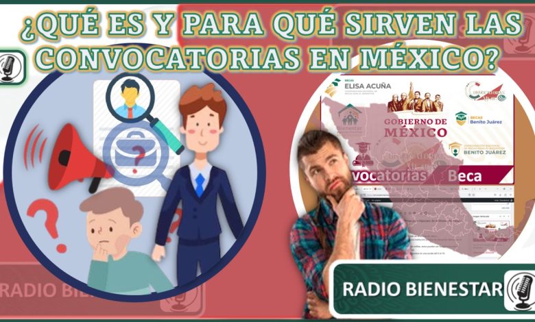 ¿Qué es y para qué sirven las convocatorias en México?