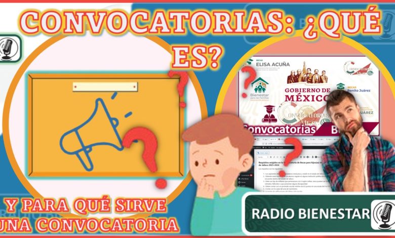 Convocatorias: Que es y para qué sirve una convocatoria