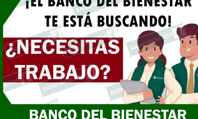 ¿NECESITAS TRABAJO? ¡ESTA ES TU OPORTUNIDAD!