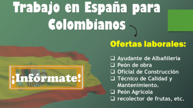 Trabajo en España para Colombianos